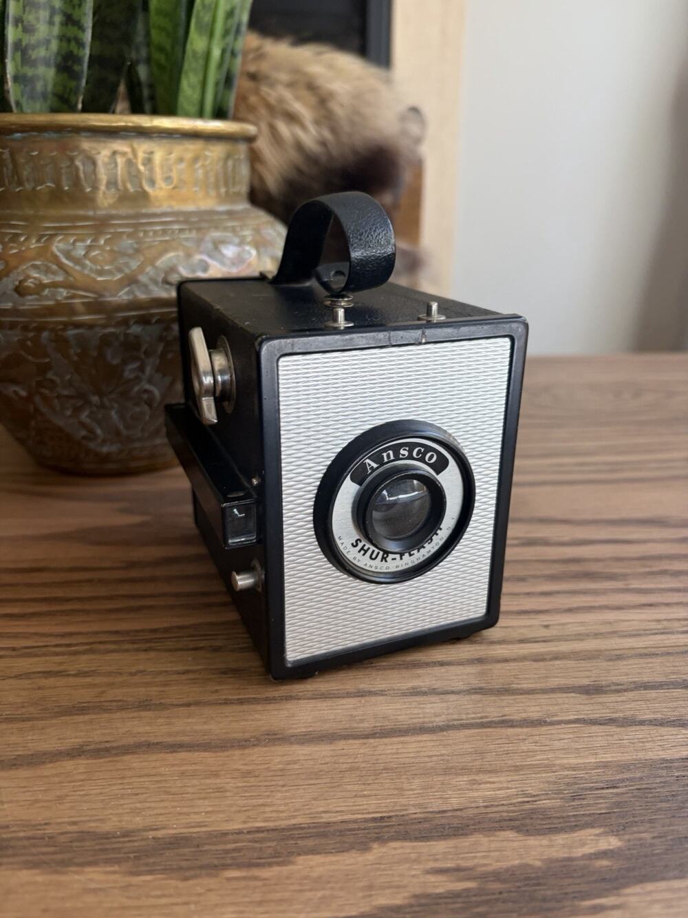 Vintage 1950s Ansco Shur-Flash Box Camera Film Camera